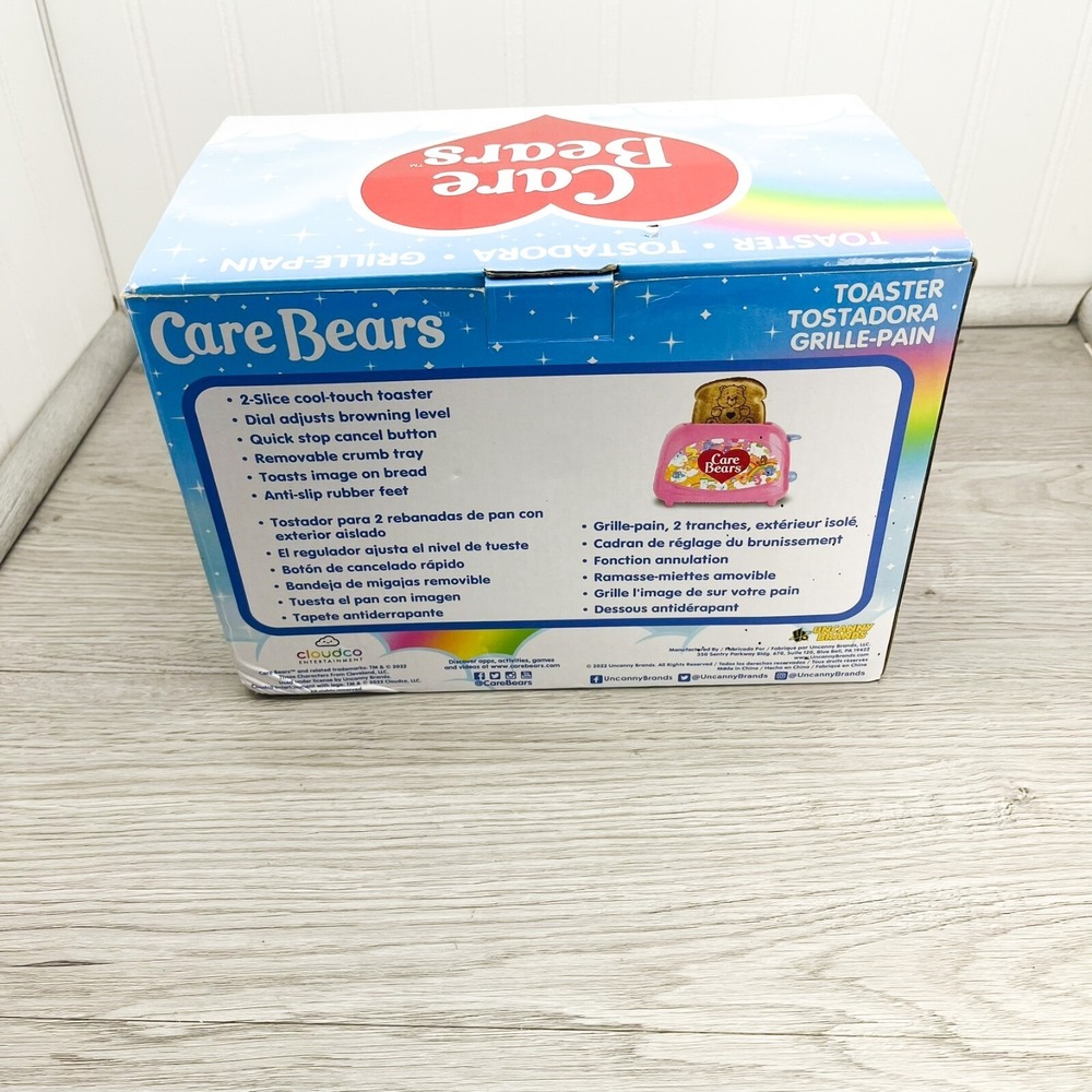 CARE BEARS TOASTER. New In Box. Rainbow Pink Toaster Fast Shipping - Picture 3 of 9